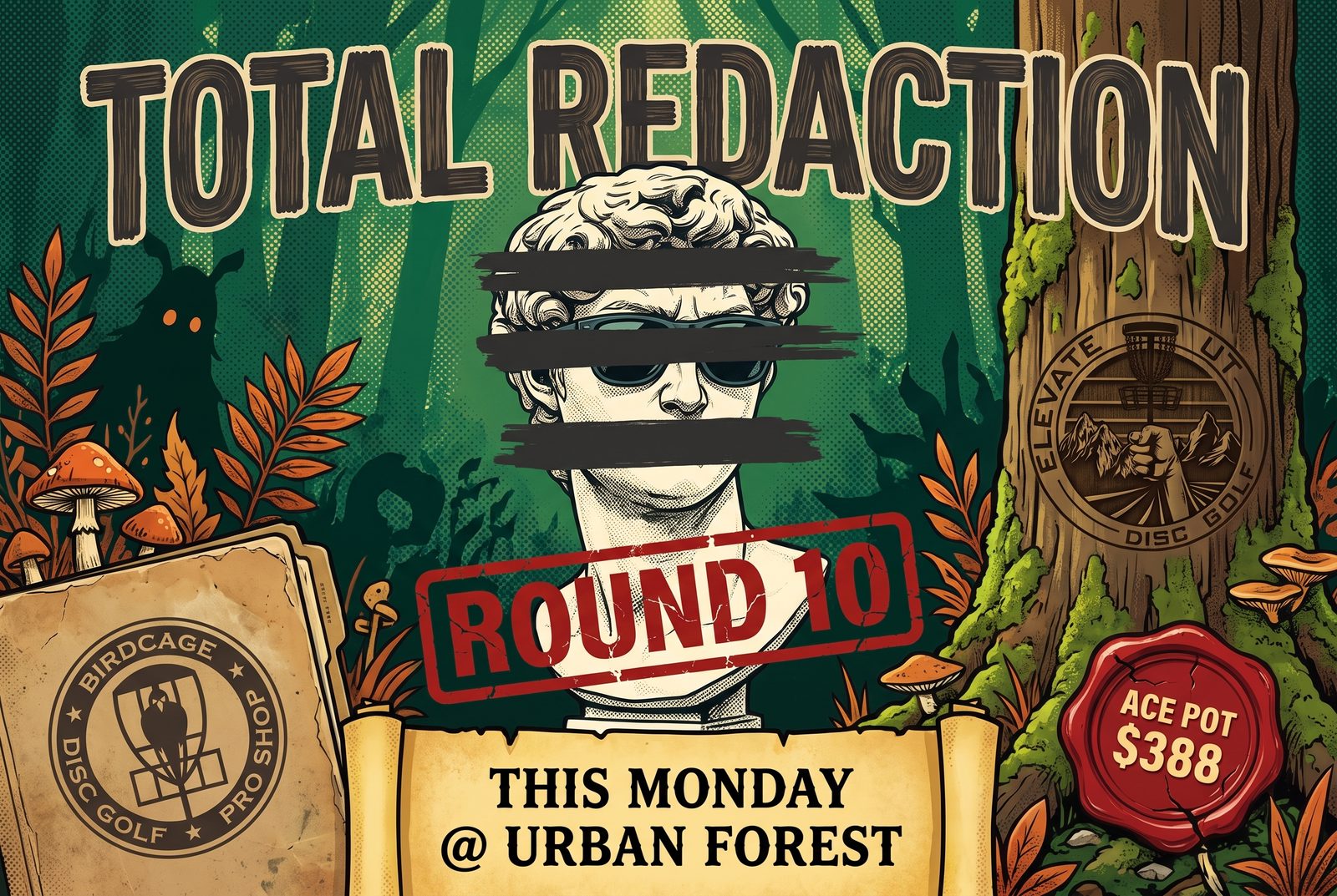 Total Redaction event art