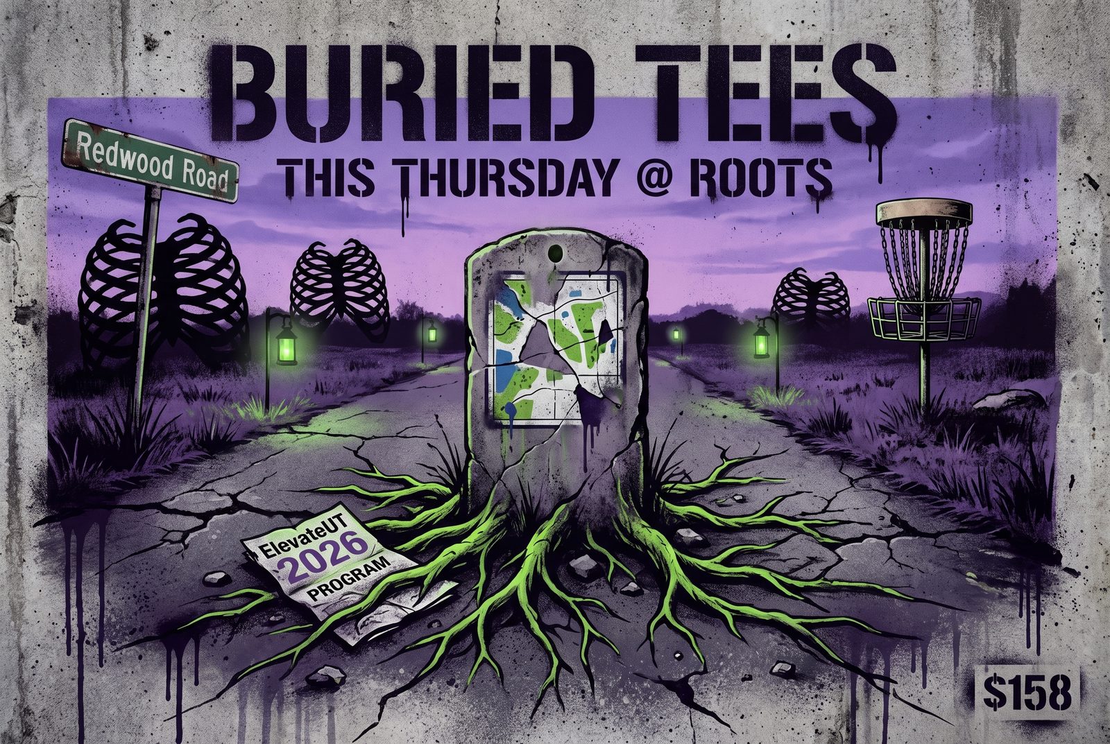Buried Tees event art