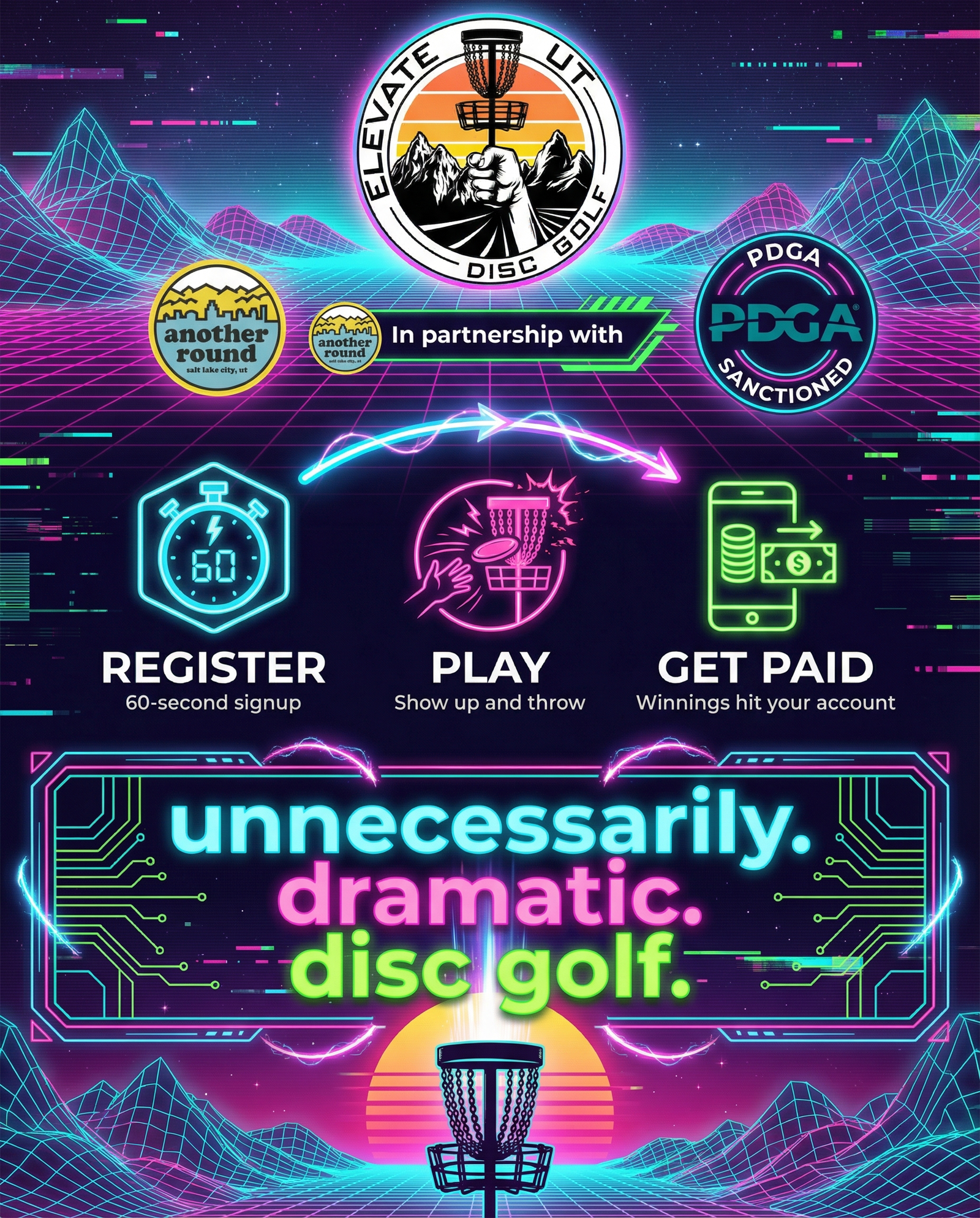 What is ElevateUT Disc Golf infographic