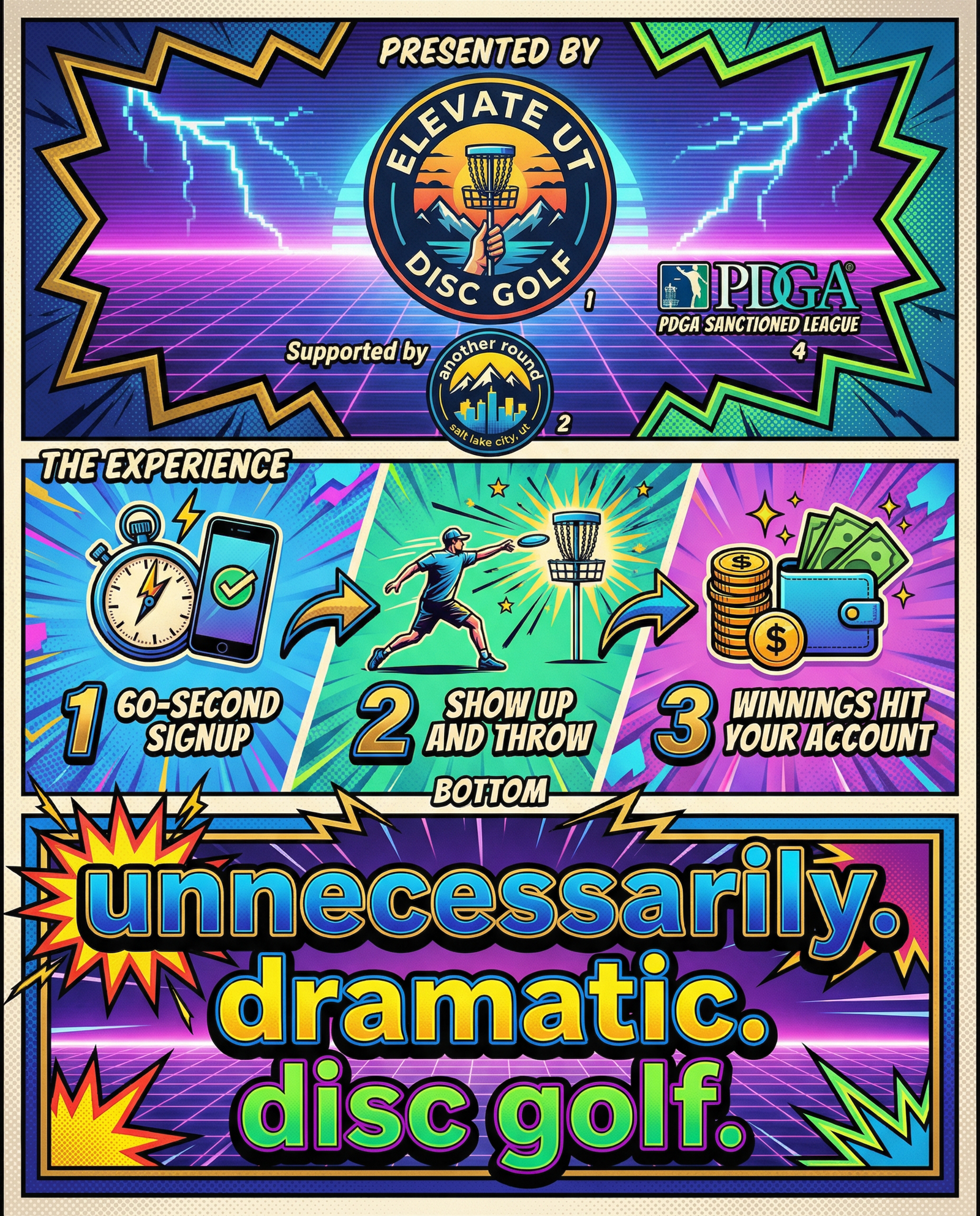 What is ElevateUT Disc Golf infographic