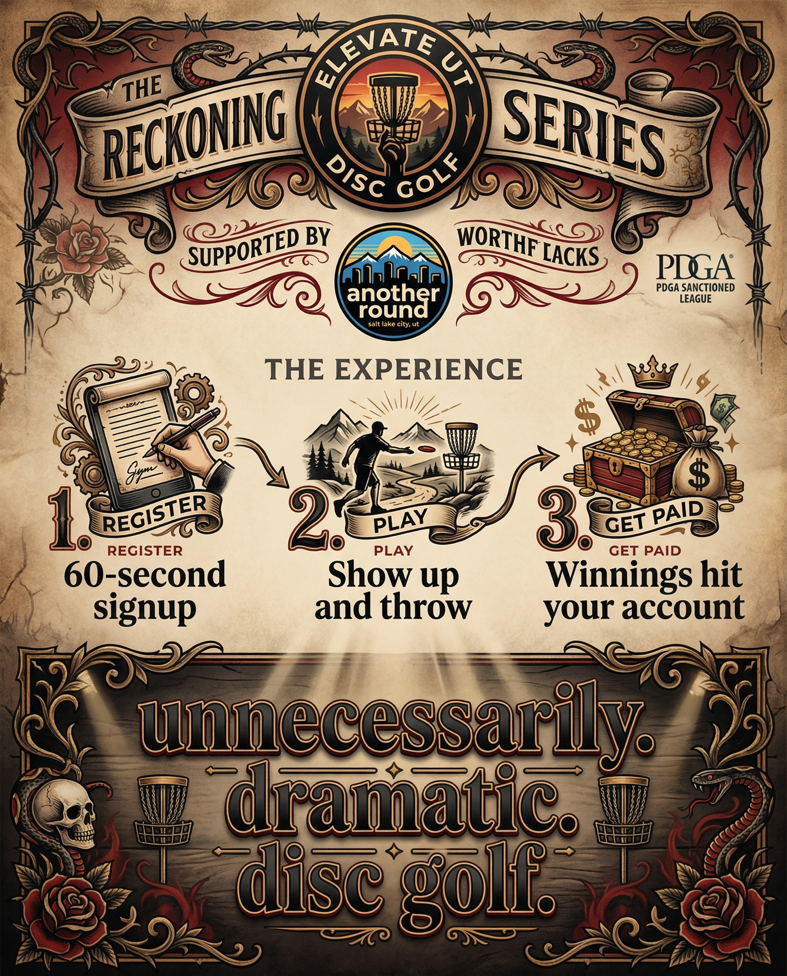 What is ElevateUT Disc Golf infographic