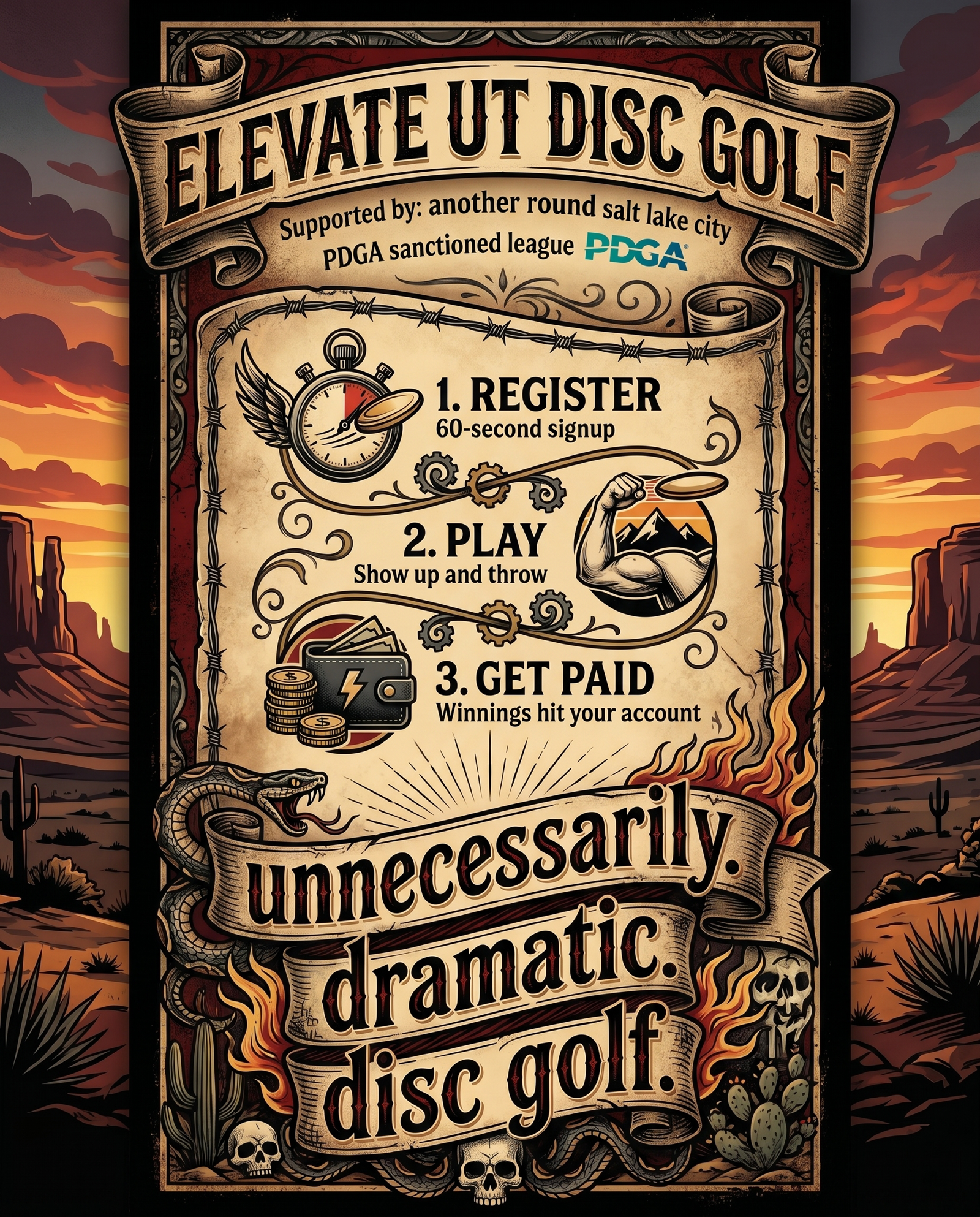 What is ElevateUT Disc Golf infographic