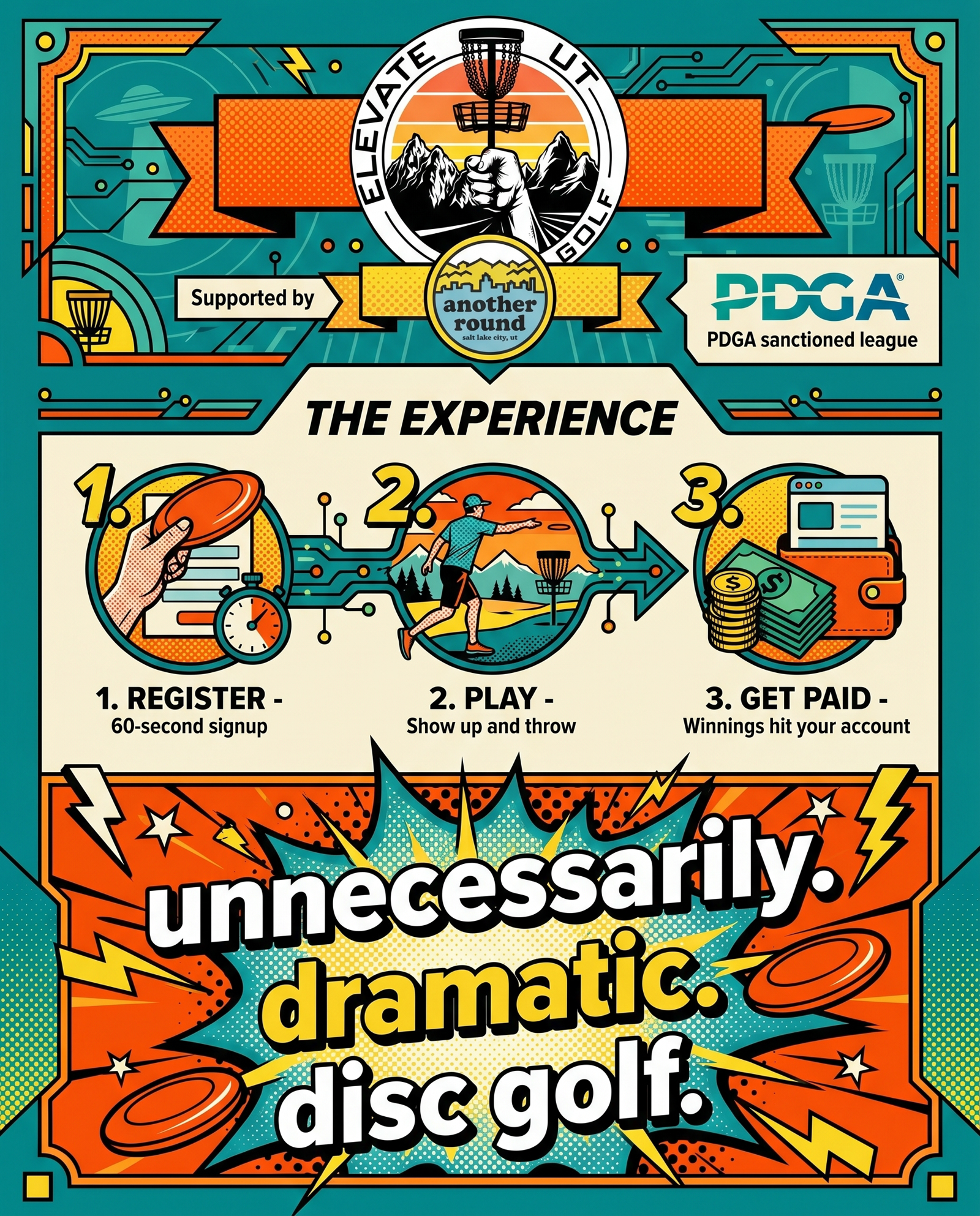 What is ElevateUT Disc Golf infographic